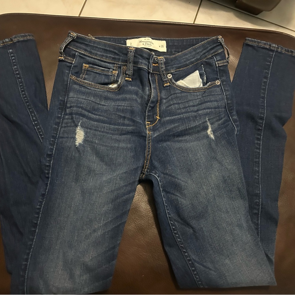 Abercrombie & Fitch Dark Blue Skinny Jeans